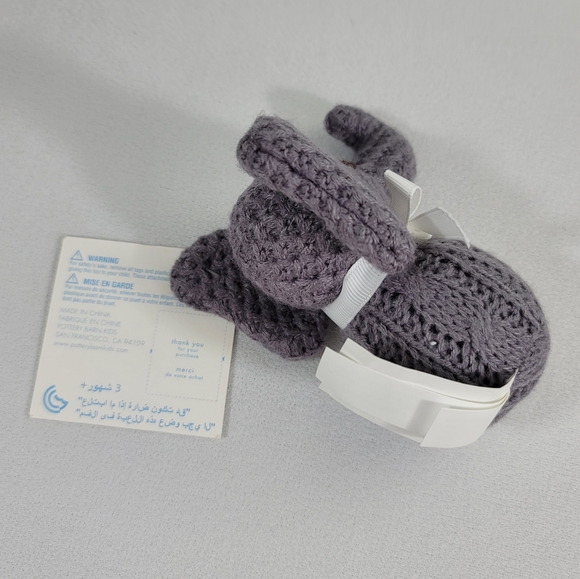 Pottery Barn Baby Knit Elephant Rattle - Picture 3 of 11